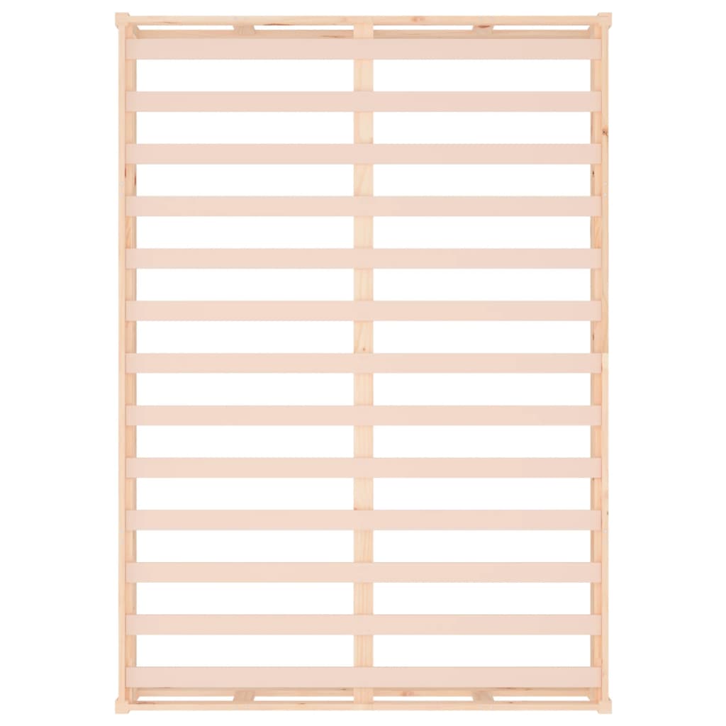 Solid Wood Bed Frame 140x190 cm - No Mattress Included