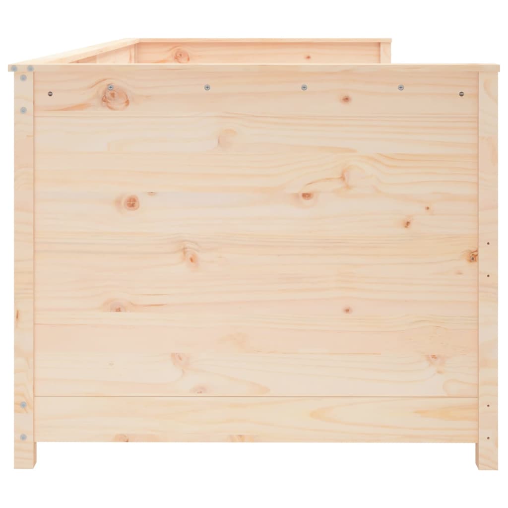 Solid Pine Day Bed Frame 75x190 cm - Small Single Wood Finish