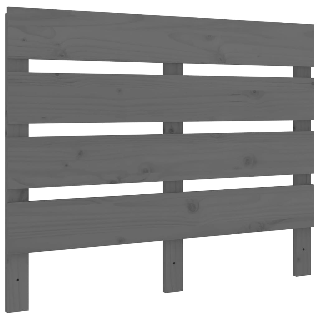 Solid Pine Wood Headboard, Grey 100x3x80 cm - Stylish & Durable