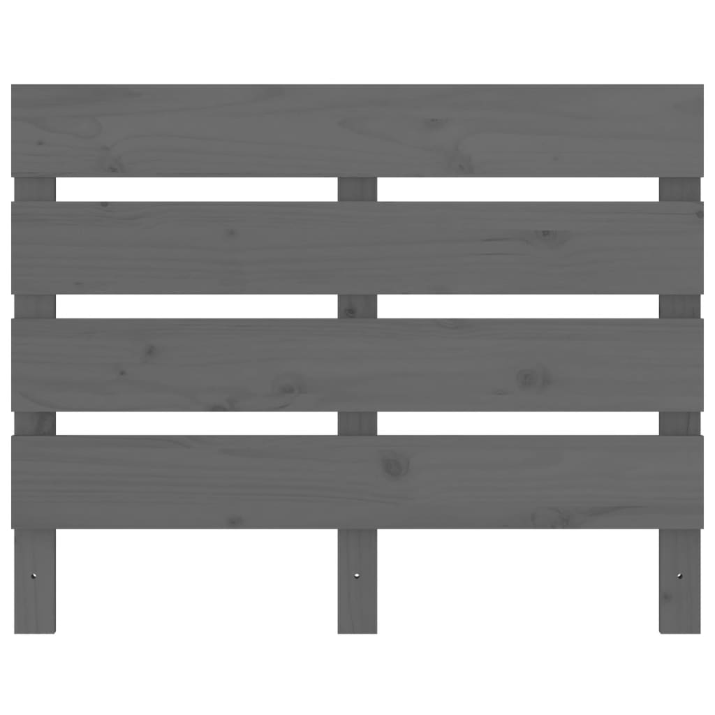 Solid Pine Wood Headboard, Grey 100x3x80 cm - Stylish & Durable