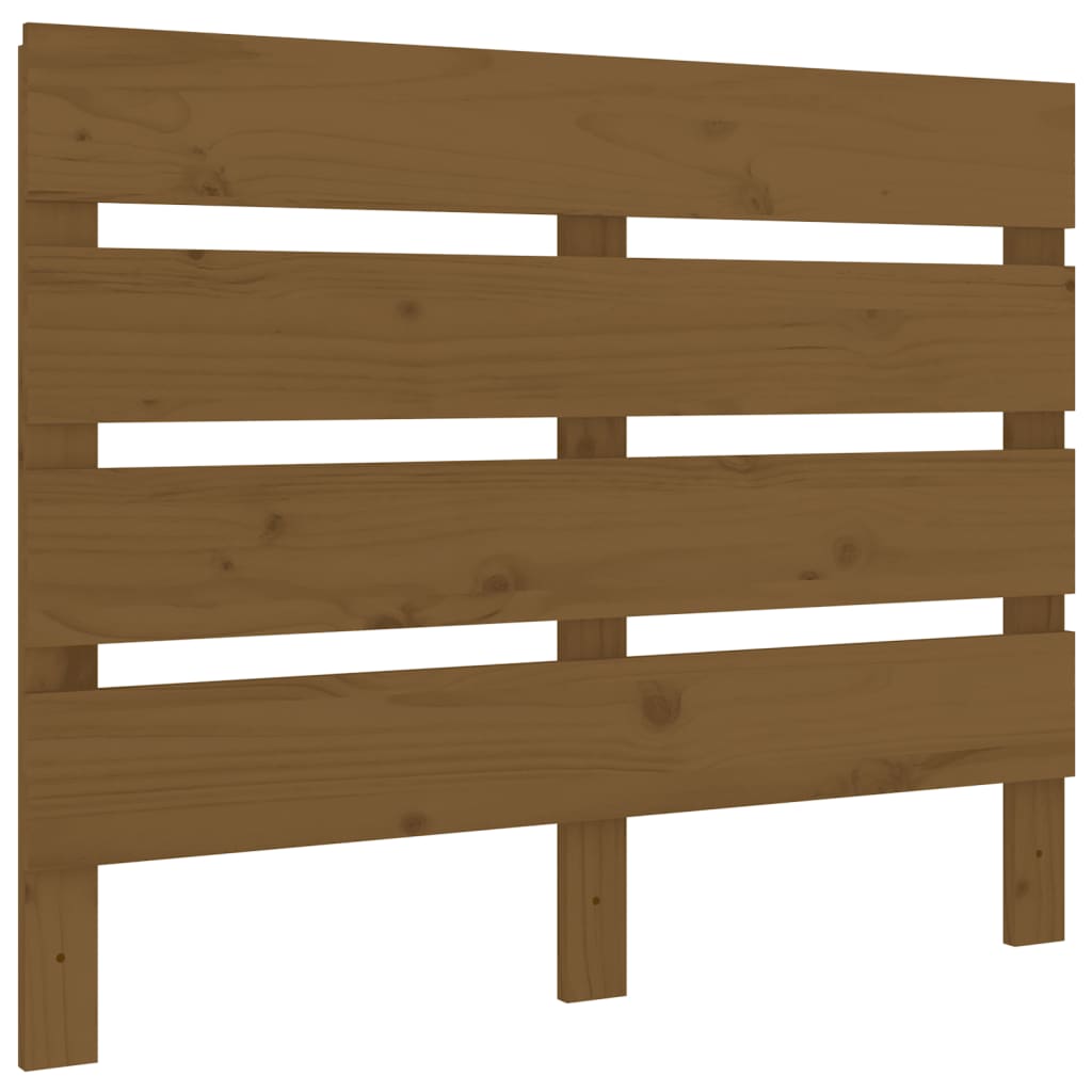 Solid Pine Headboard, Honey Brown, 100x3x80 cm - Elegant Bedroom Decor