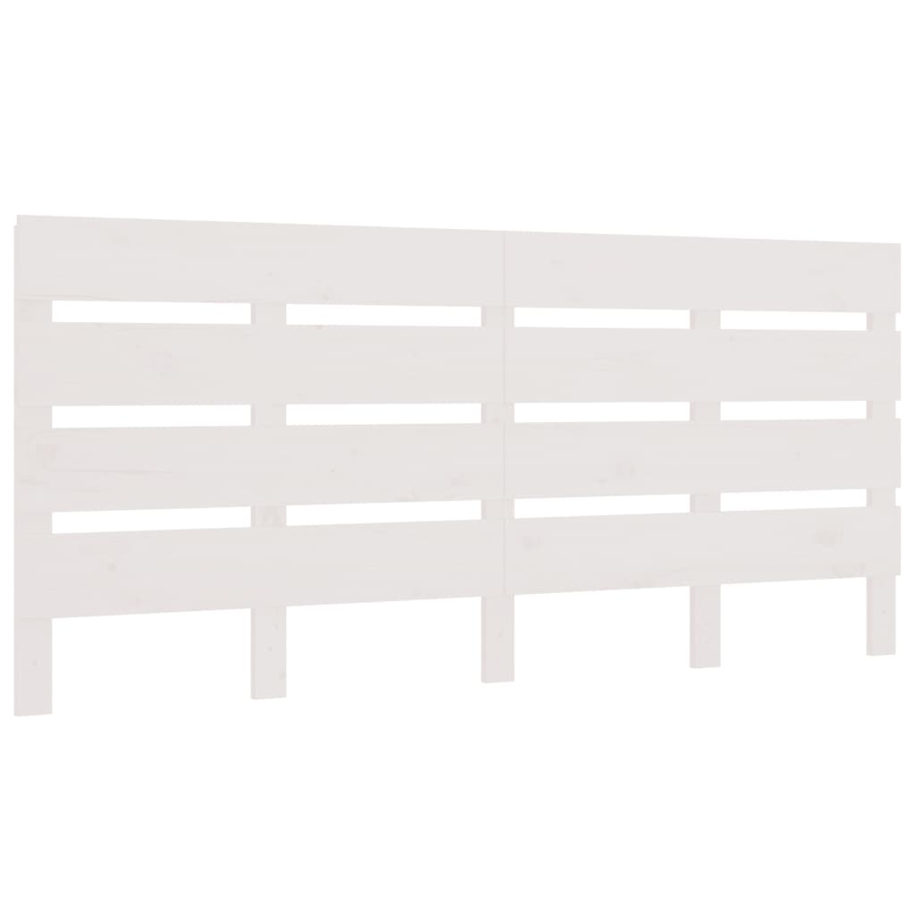 Solid Pine Wood Headboard, White 160x3x80 cm - Elegant & Durable