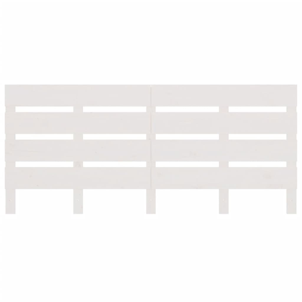 Solid Pine Wood Headboard, White 160x3x80 cm - Elegant & Durable