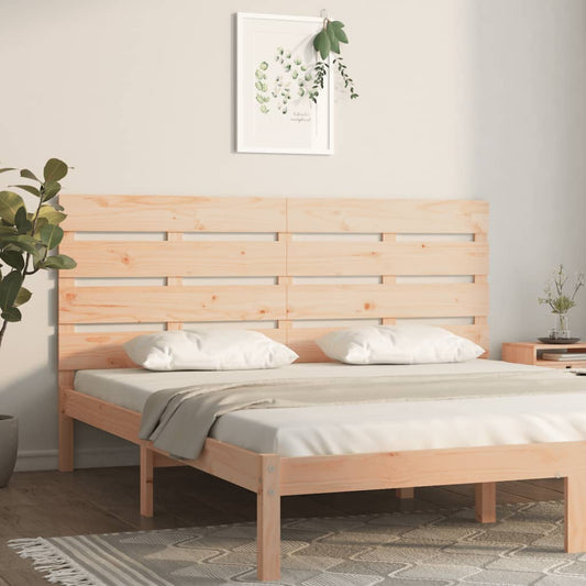 Solid Pine Wood Headboard - 180x3x80 cm Elegant Design