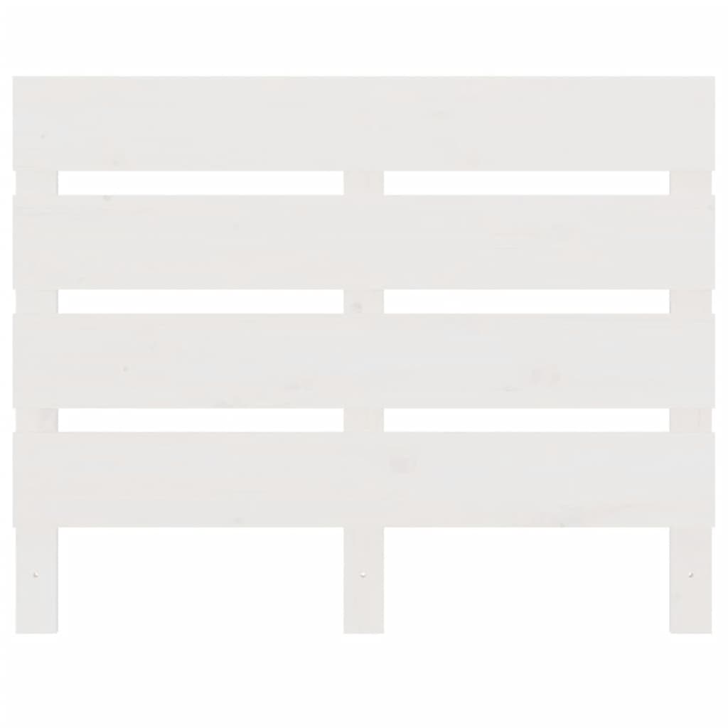 Solid Pine Wood Headboard, White 75x3x80 cm - Elegant & Durable