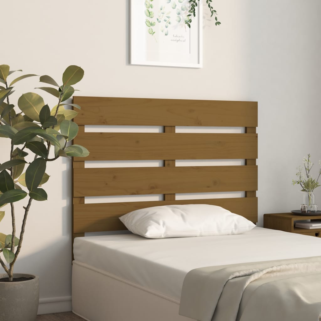 Solid Pine Headboard, Honey Brown 75x3x80 cm - Rustic Elegance