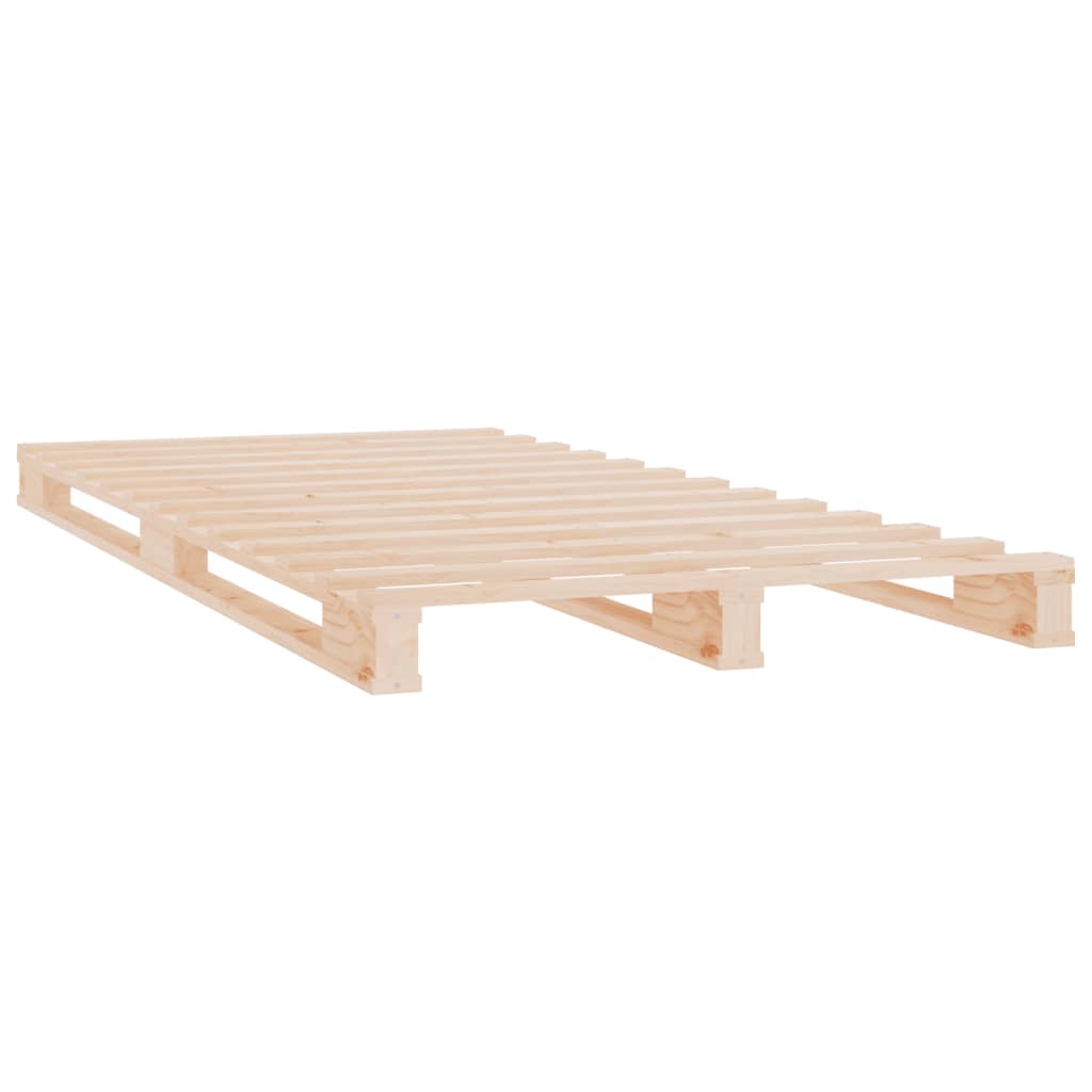 Solid Wood Pallet Bed Frame 90x200 cm - No Mattress Included