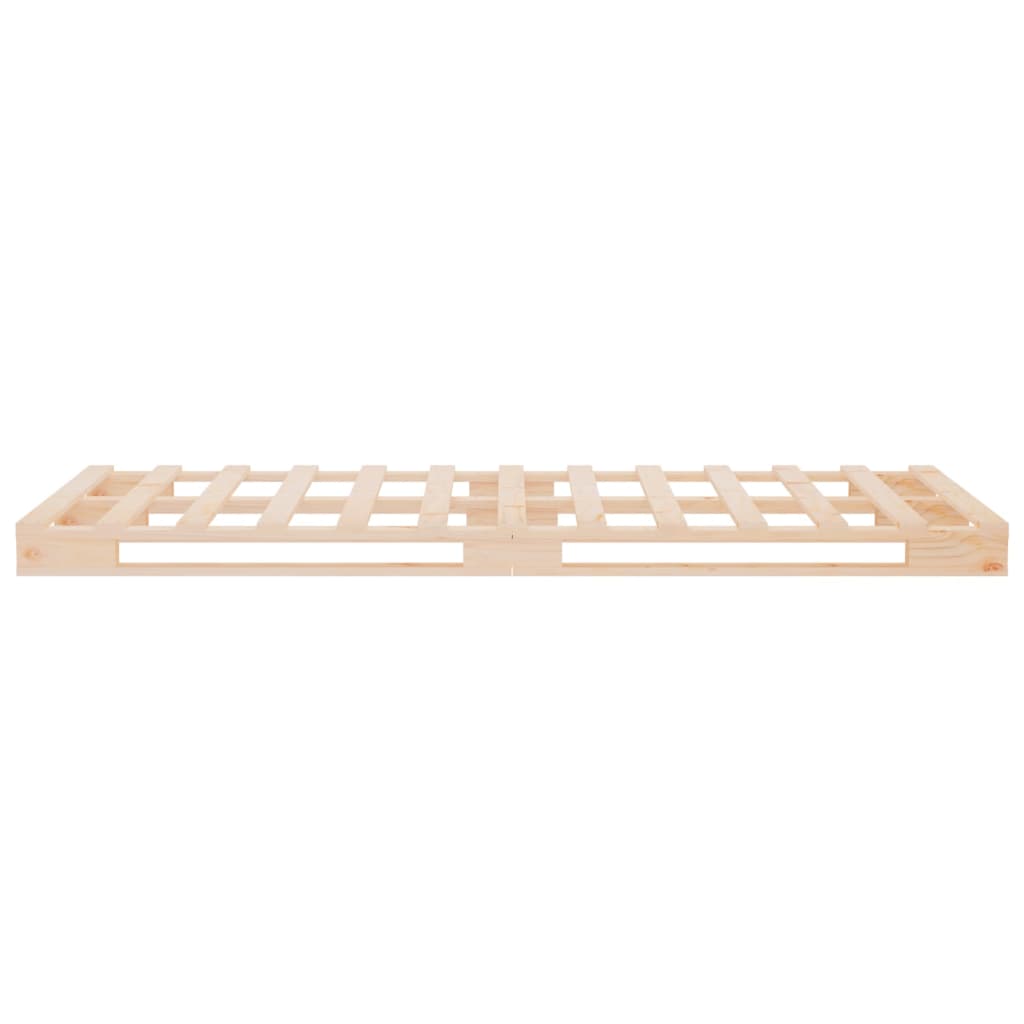 Solid Wood Pallet Bed Frame 90x200 cm - No Mattress Included