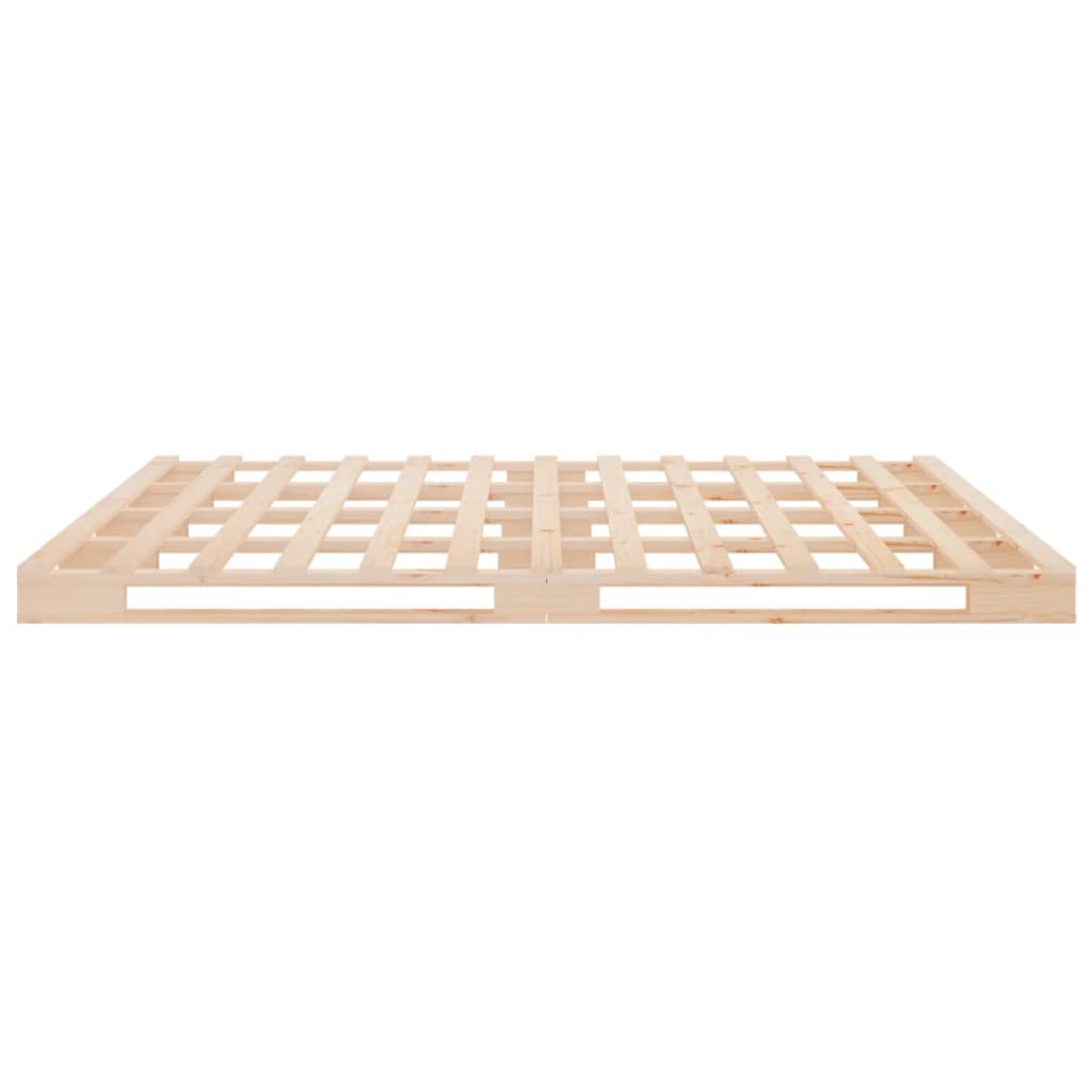 Solid Wood Super King Size Pallet Bed Frame, No Mattress Included