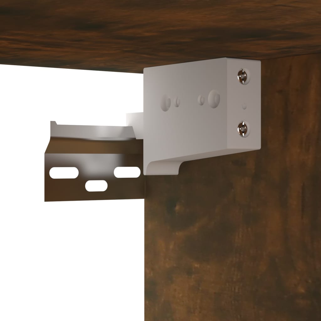 Wall TV Cabinets 4 pcs Smoked Oak 60x30x30 cm Engineered Wood