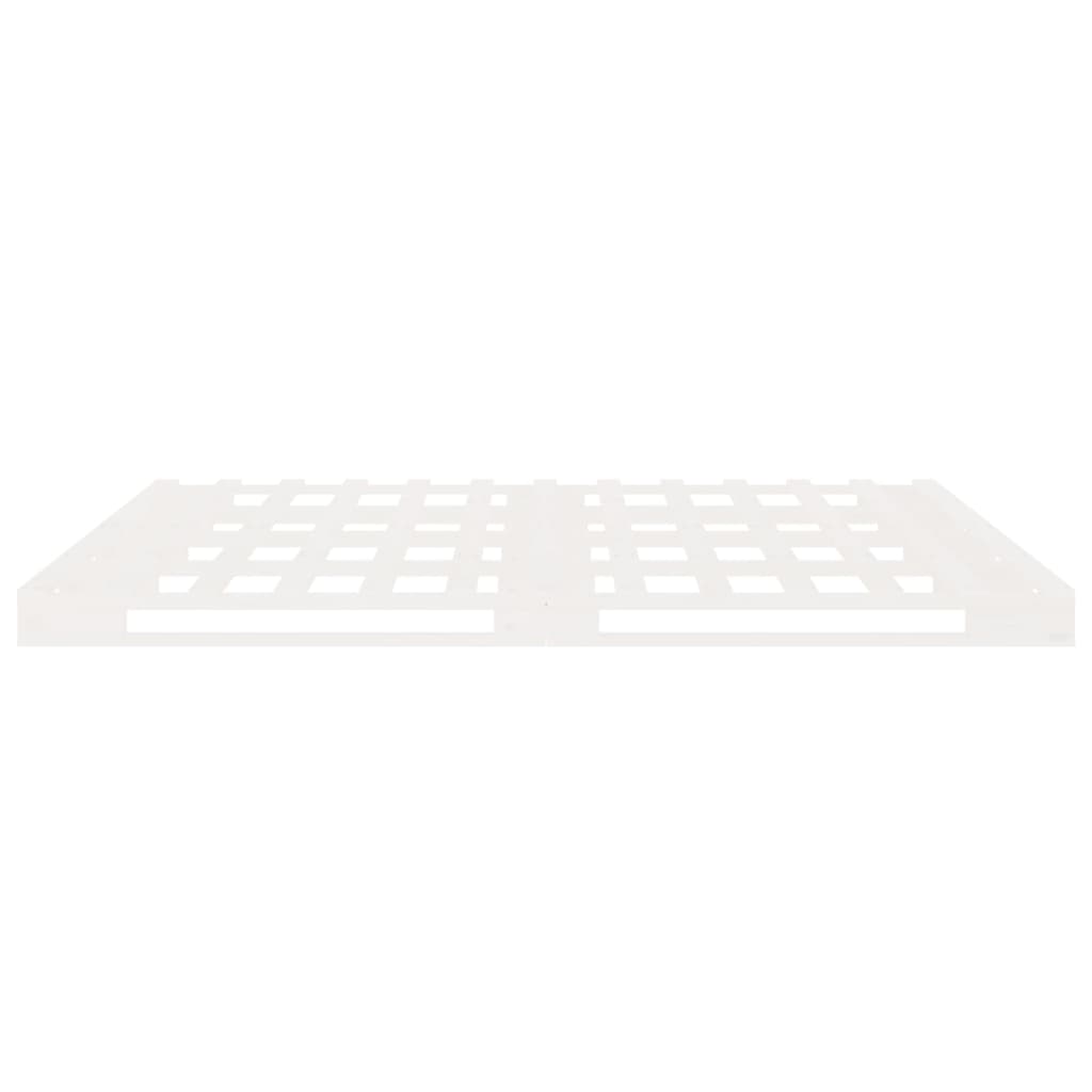 Bed Frame without Mattress White 180x200 cm Super King Solid Wood Pine