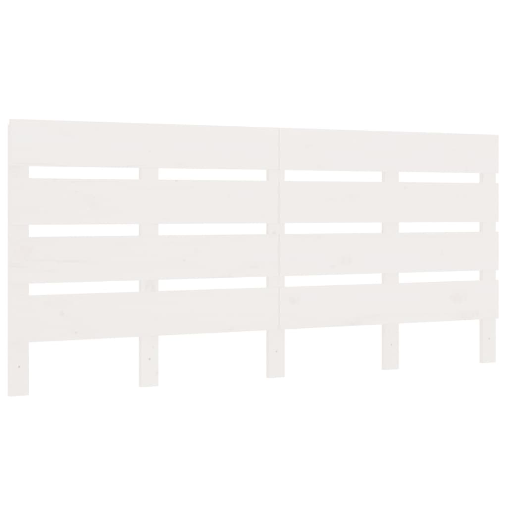 Bed Frame without Mattress White 180x200 cm Super King Solid Wood Pine