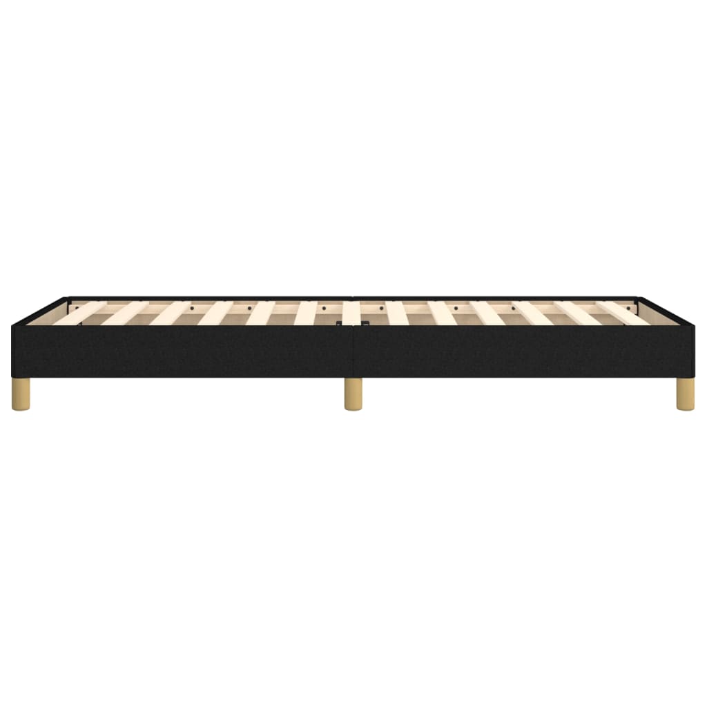 Black Fabric Single Bed Frame 90x190 cm - Mattress Not Included