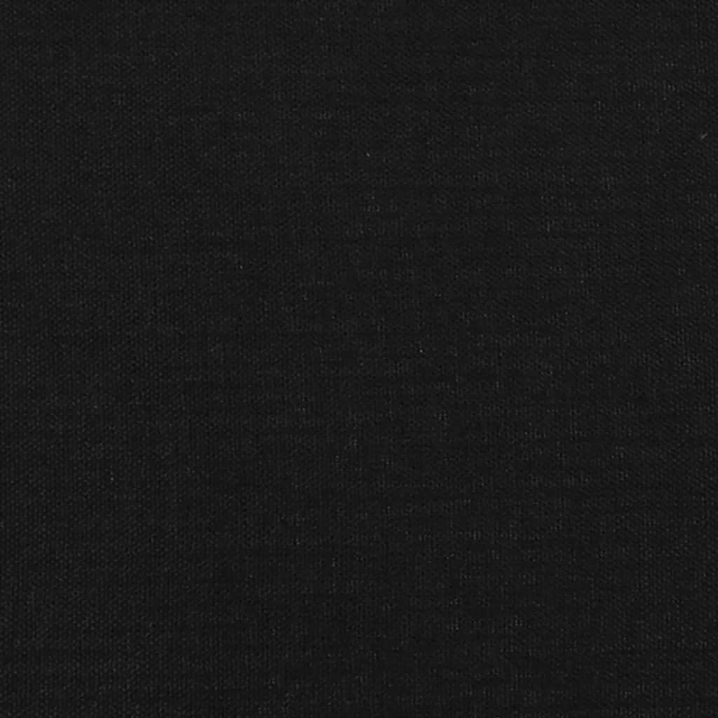 Black Fabric Single Bed Frame 90x190 cm - Mattress Not Included