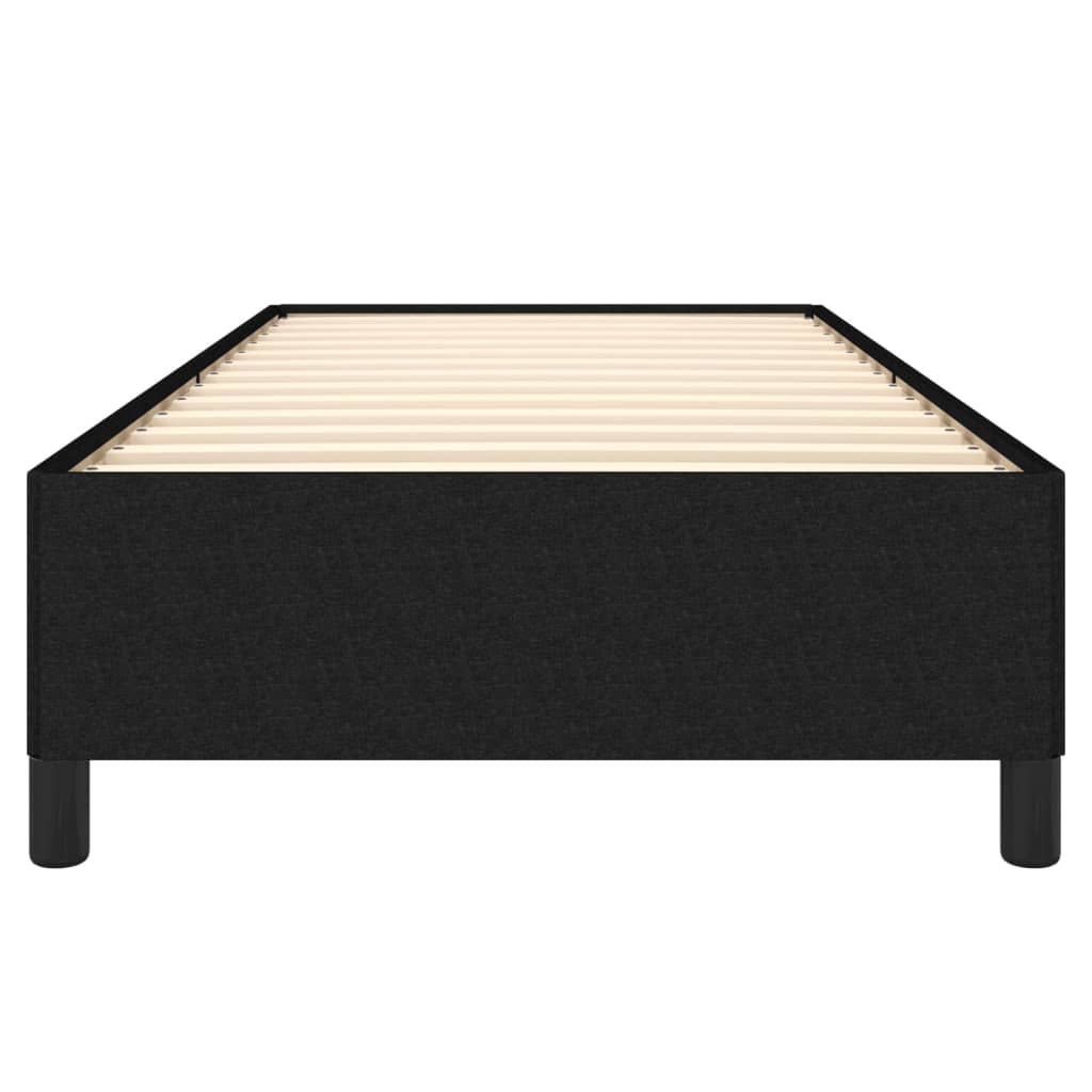 Bed Frame without Mattress Black 90x190 cm Single Single Fabric
