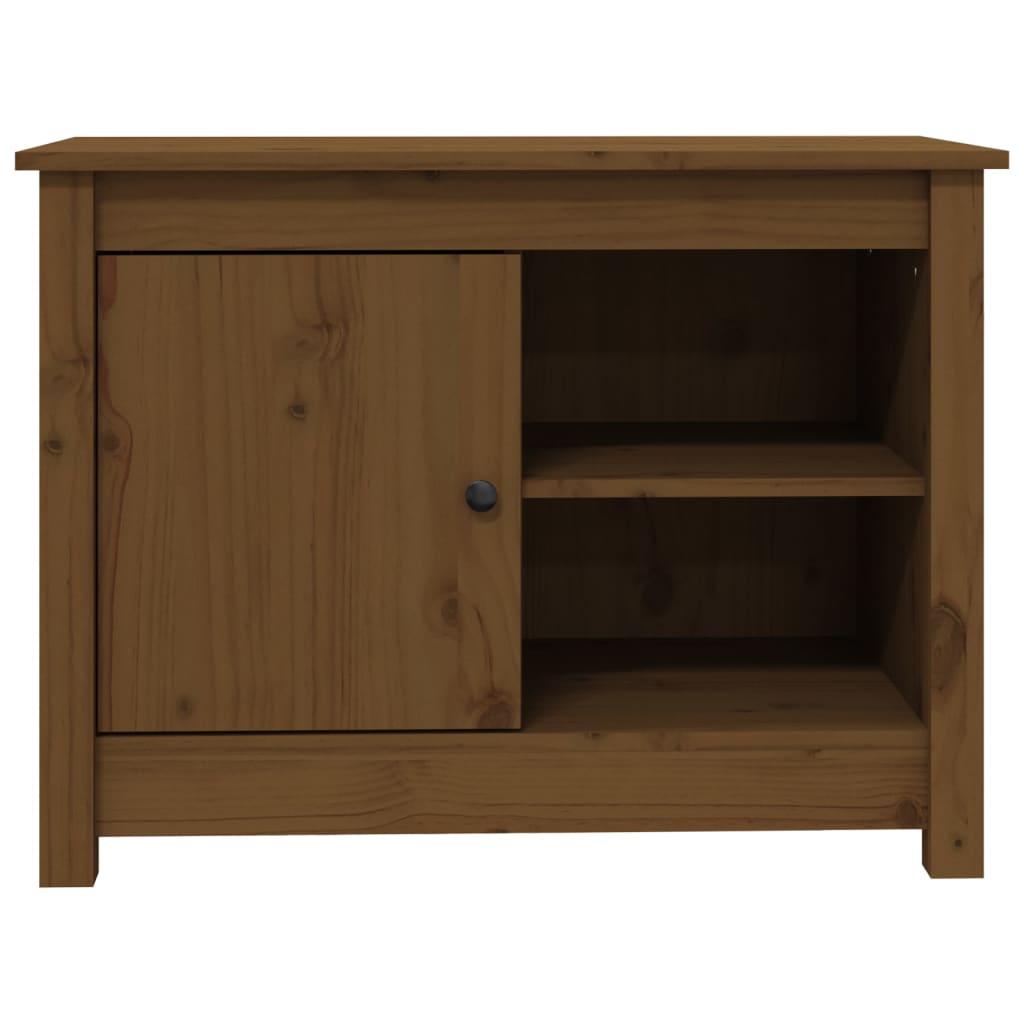 TV Cabinet Honey Brown 70x36.5x52 cm Solid Wood Pine