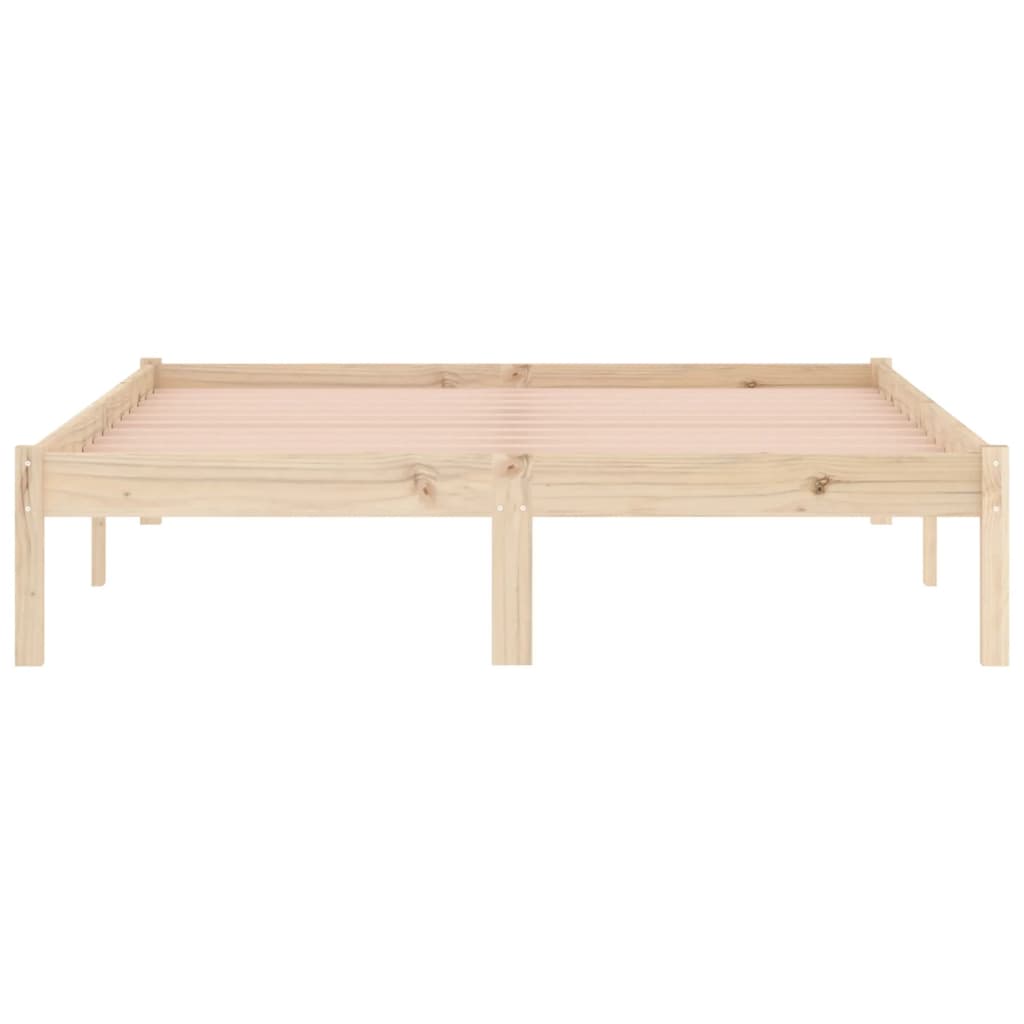 Solid Pine Wood Bed Frame 137x190 cm - Full Size, No Mattress Included