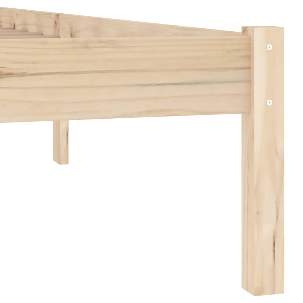 Solid Pine Wood Bed Frame 137x190 cm - Full Size, No Mattress Included