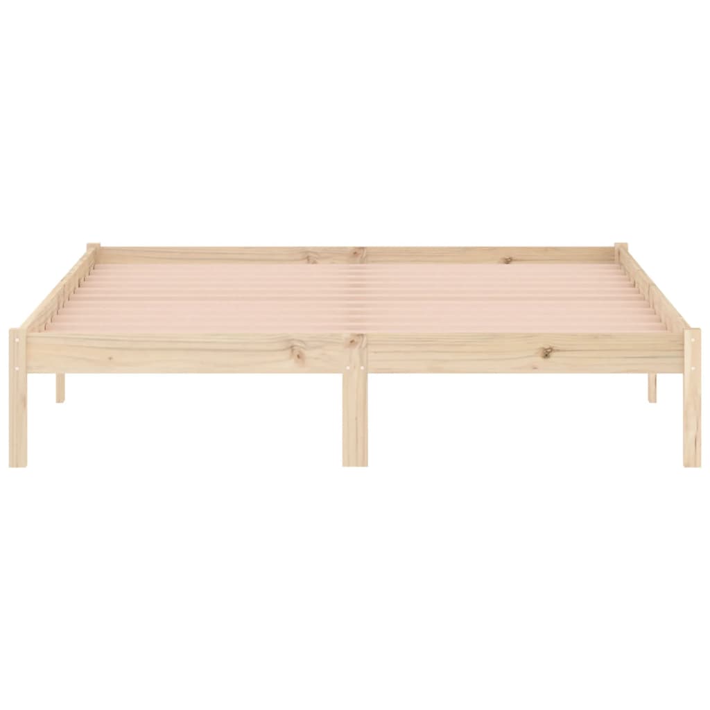 Solid Pine Queen Bed Frame 152x203 cm - No Mattress Included