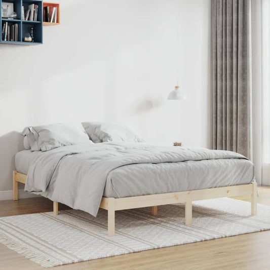 Solid Pine Queen Bed Frame 152x203 cm - No Mattress Included