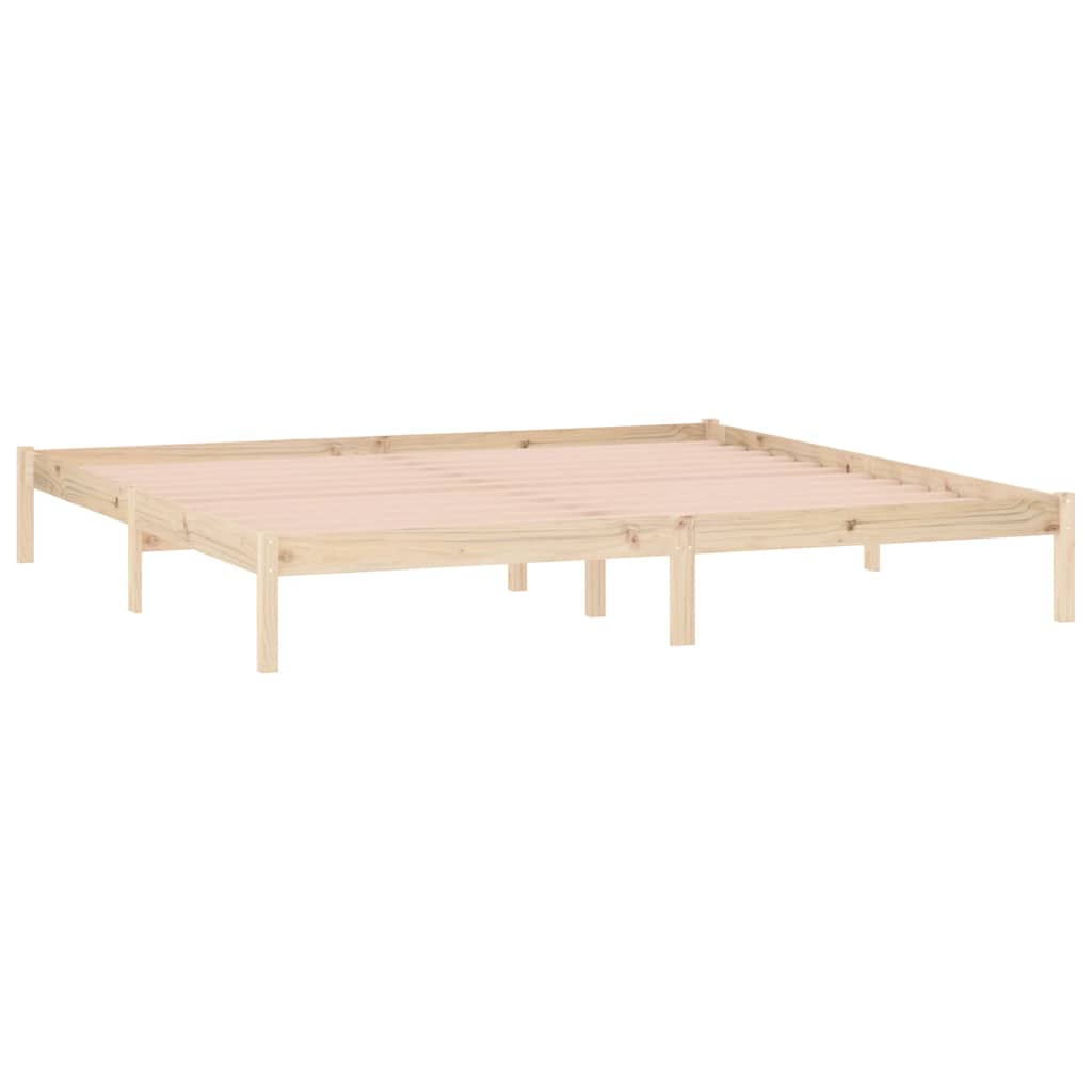 Solid Pine King Bed Frame 193x203 cm - No Mattress Included