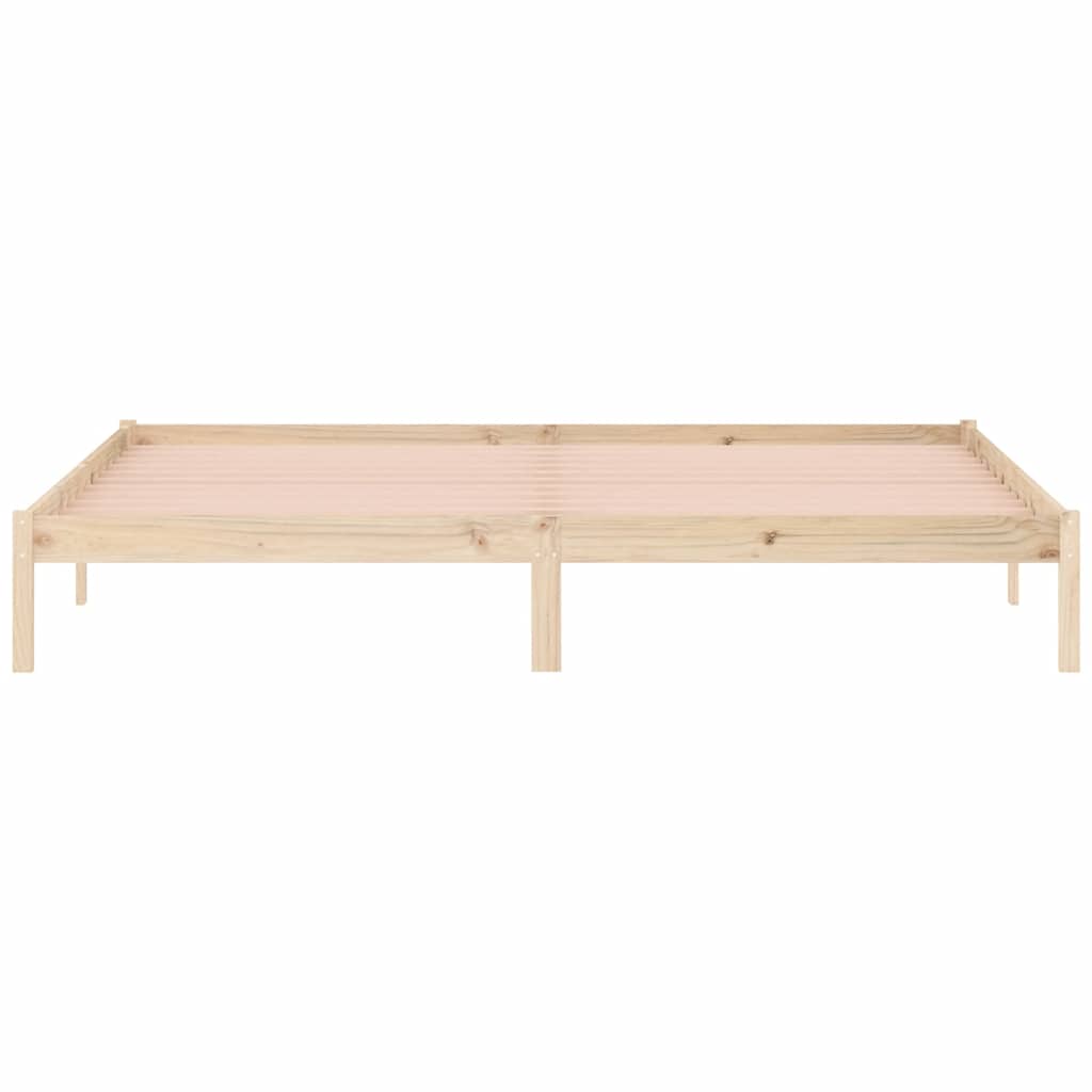 Solid Pine King Bed Frame 193x203 cm - No Mattress Included