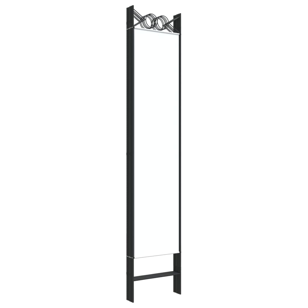 White Fabric 6-Panel Room Divider - 240x200 cm Privacy Screen