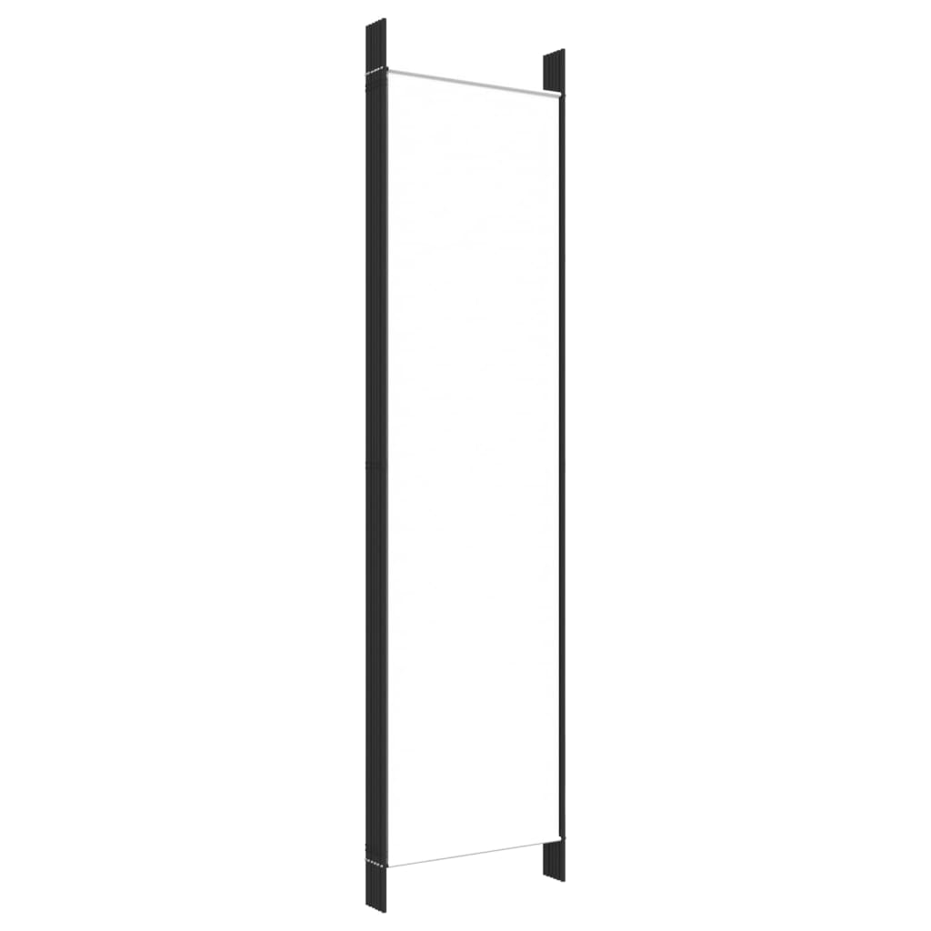 White Fabric 6-Panel Room Divider - 300x200 cm