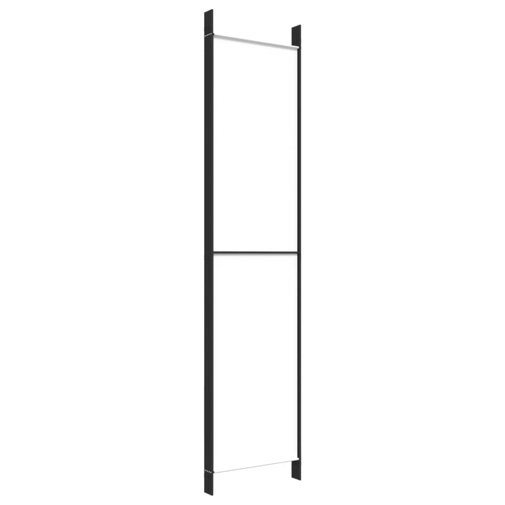 White 5-Panel Fabric Room Divider, 250x220 cm