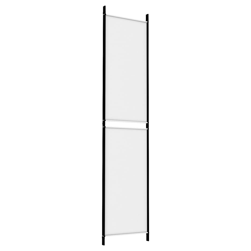 White Fabric 3-Panel Room Divider - 150x220 cm