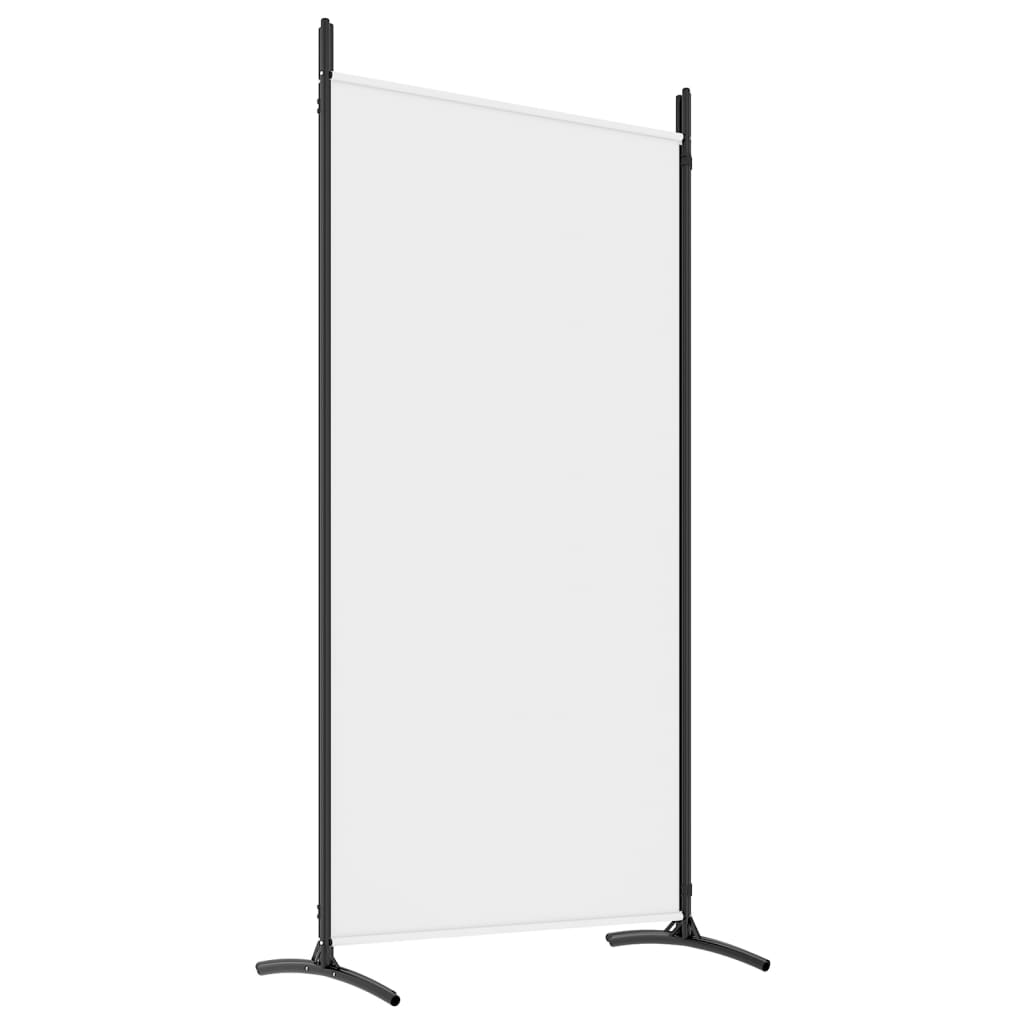 White Fabric 4-Panel Room Divider - 346x180 cm Privacy Screen