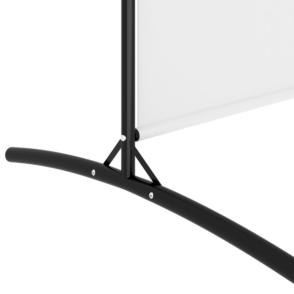 White Fabric 4-Panel Room Divider - 346x180 cm Privacy Screen