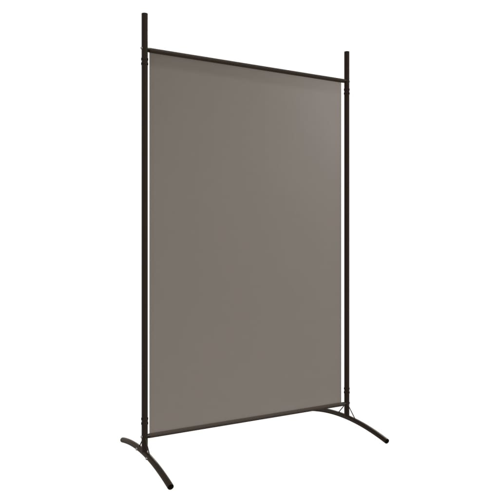 Anthracite 6-Panel Fabric Room Divider, 520x180 cm - Modern Privacy