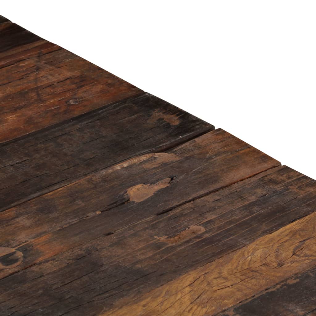 Coffee Table Gold Stainless Steel and Solid Wood Sleeper