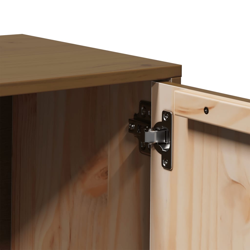 TV Cabinet Honey Brown 80x34x40 cm Solid Wood Pine