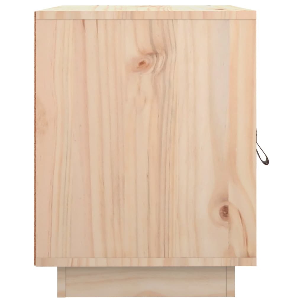 Solid Pine Bedside Cabinets 2pcs, 40x34x45cm, Natural Wood Finish