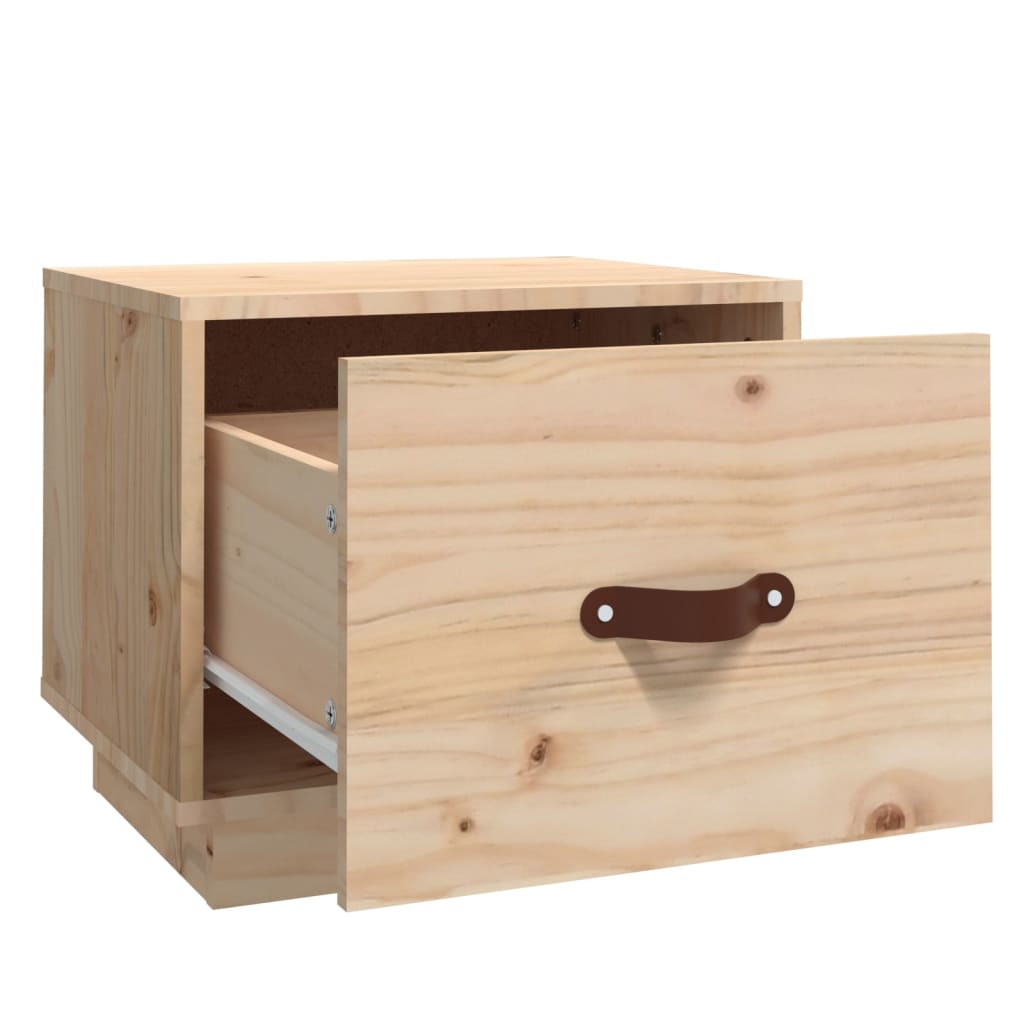Solid Pine Bedside Cabinets 2 pcs - Compact 40x34x35 cm Design