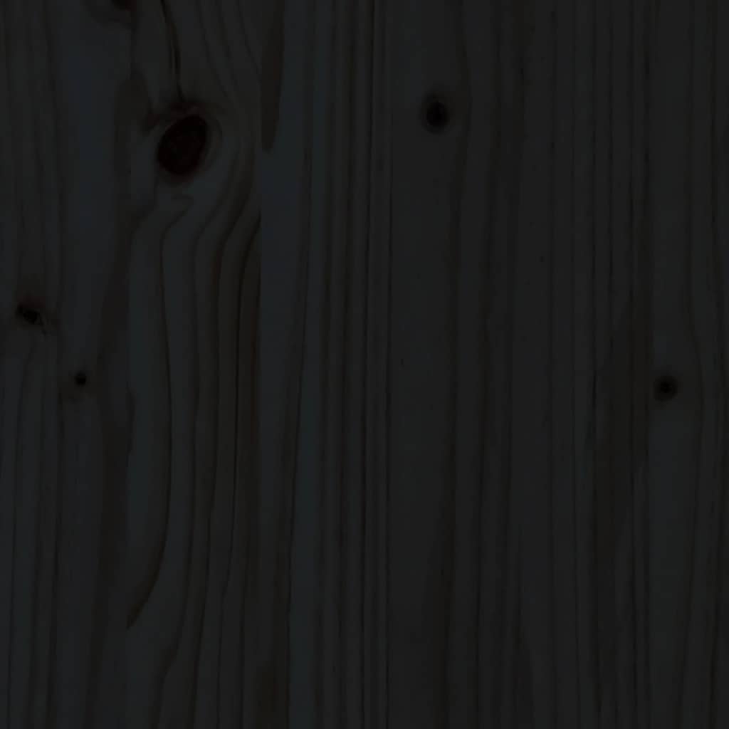 Solid Wood Black Bedside Cabinets 2 pcs - 40x34x55 cm Pine