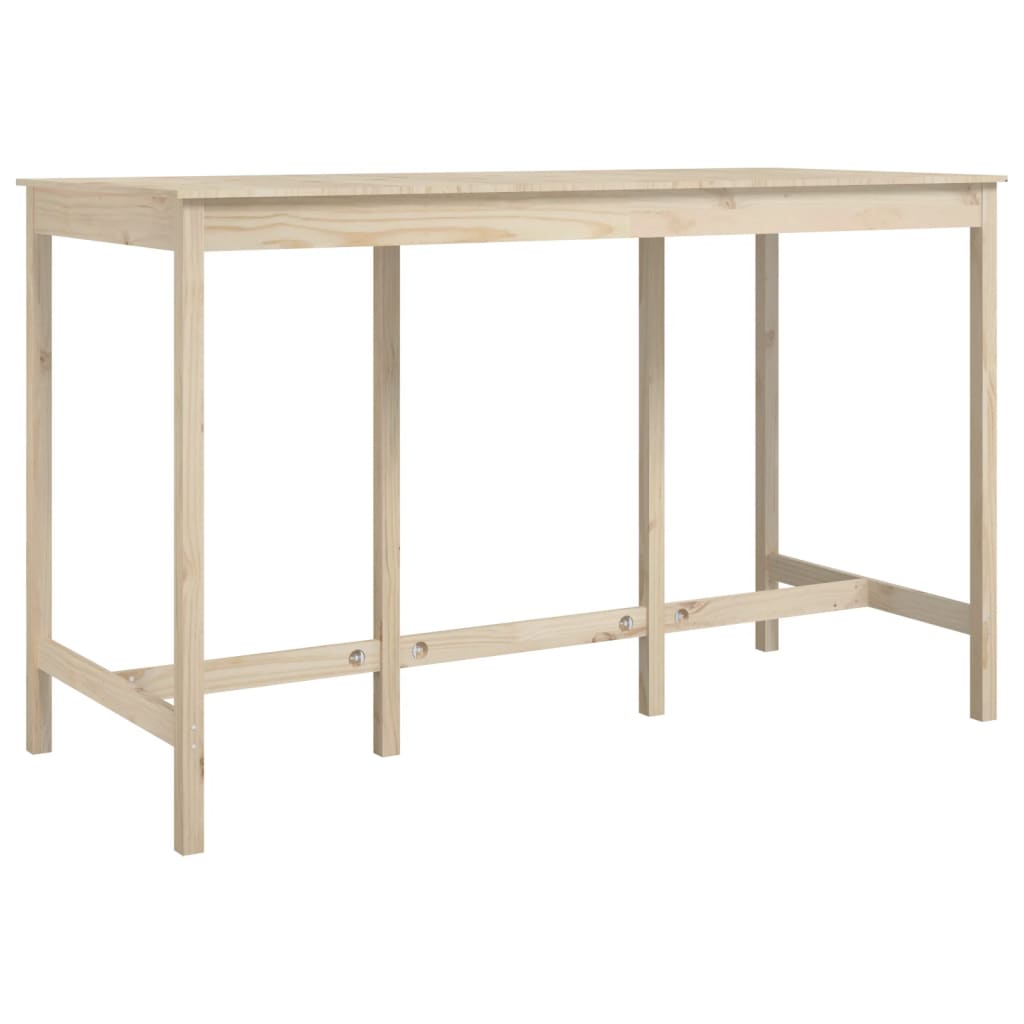 Solid Pine Bar Table 180x80x110 cm - Rustic Elegance