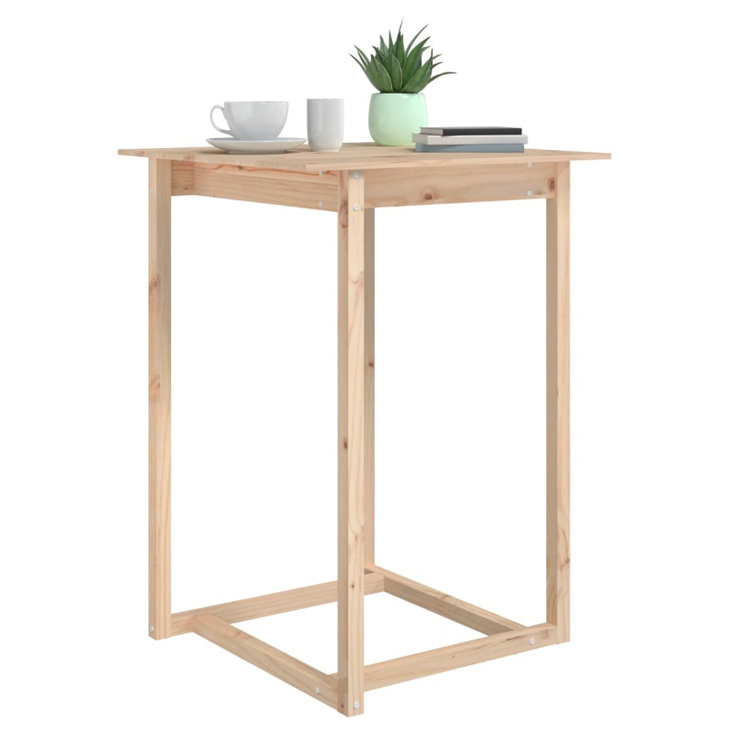 Solid Pine Bar Table, 80x80x110 cm - Stylish & Durable Design