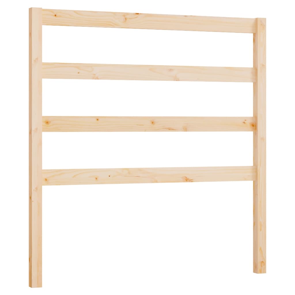 Solid Pine Wood Bed Headboard 95x4x100 cm – Natural Finish