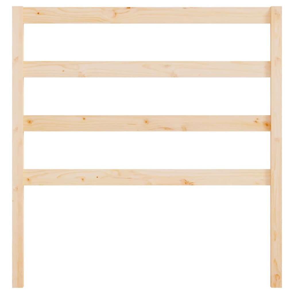 Solid Pine Wood Bed Headboard 95x4x100 cm – Natural Finish