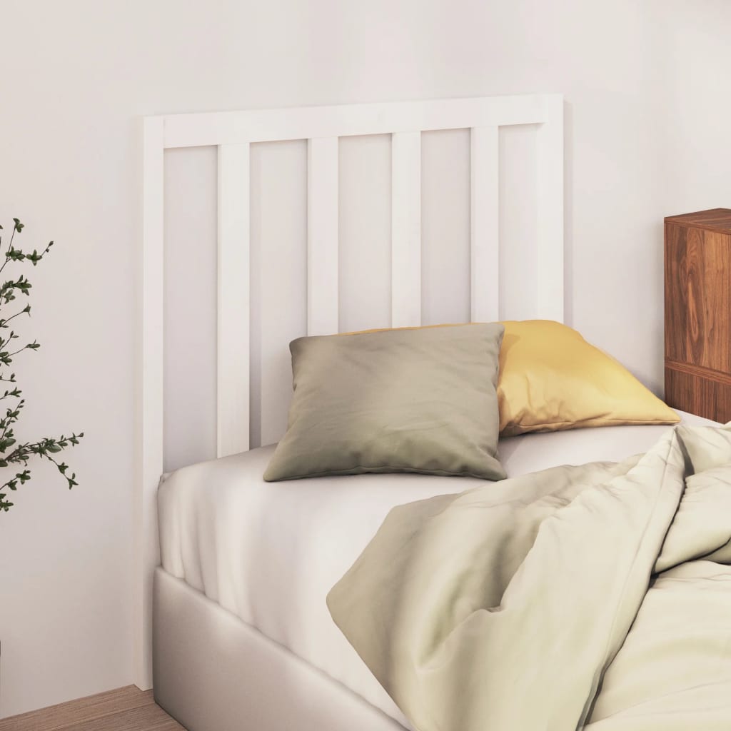 Solid Pine White Headboard - 95x4x100 cm | Stylish & Durable
