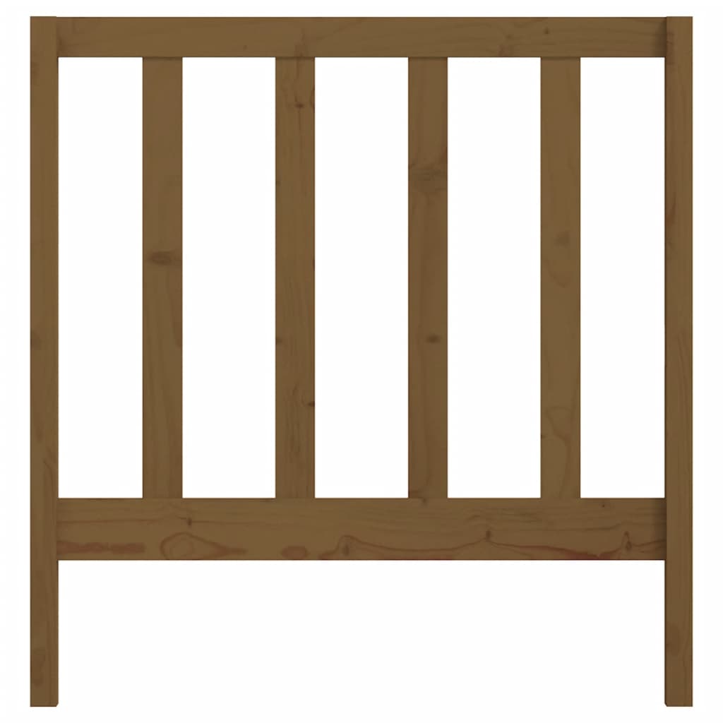 Solid Pine Headboard, Honey Brown, 95x4x100 cm - Rustic Charm