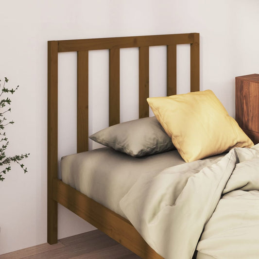Solid Pine Headboard, Honey Brown, 95x4x100 cm - Rustic Charm