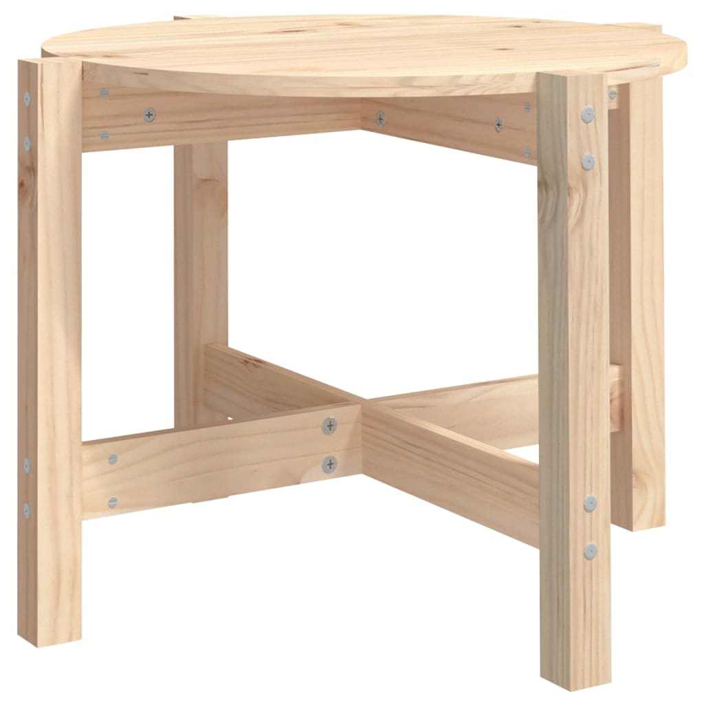 Coffee Table Ø 62.5x45 cm Solid Wood Pine