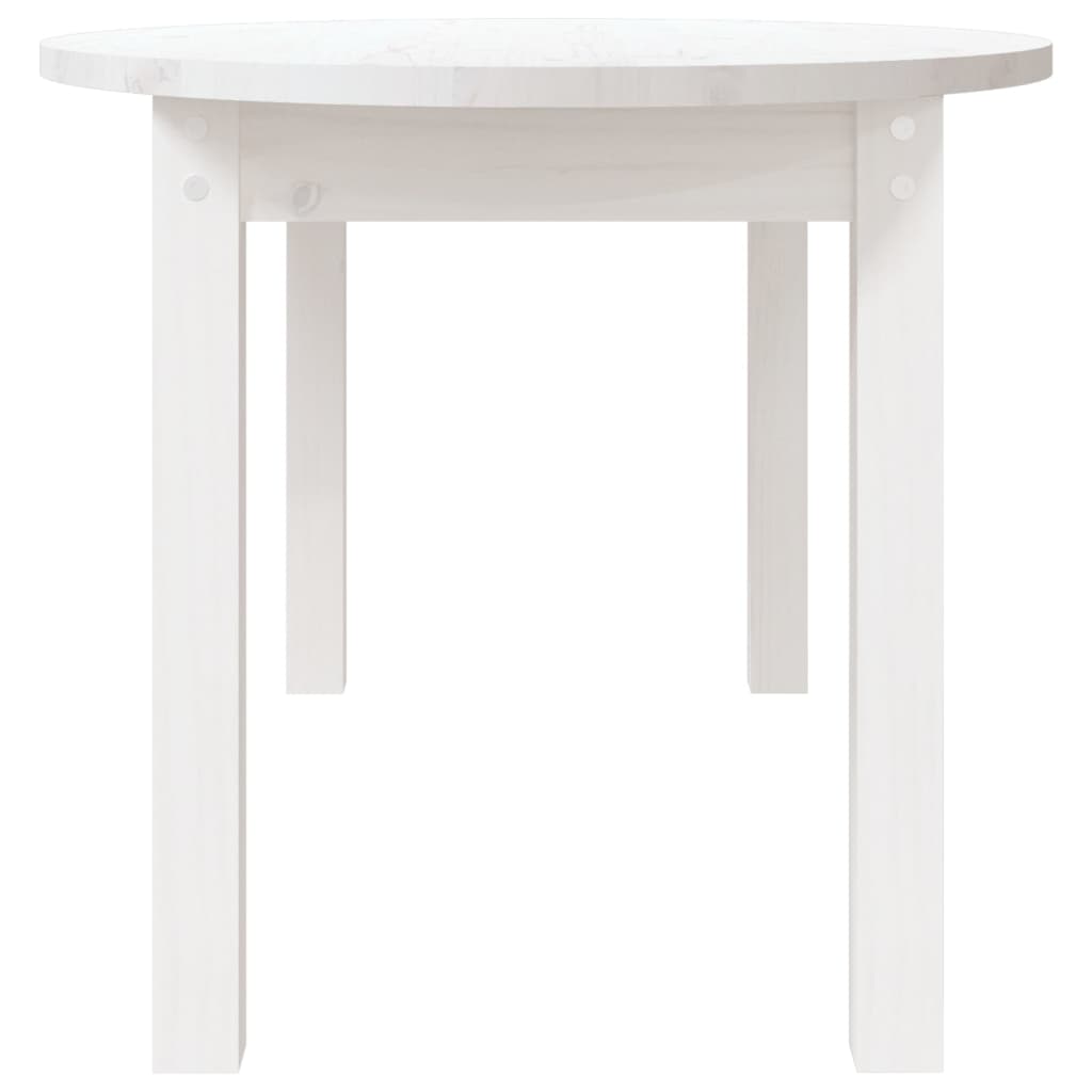 Coffee Table White 110x55x45 cm Solid Wood Pine
