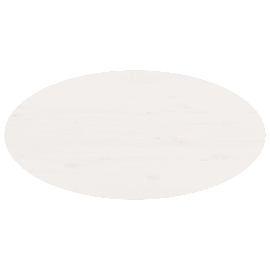 Coffee Table White 80x40x35 cm Solid Wood Pine