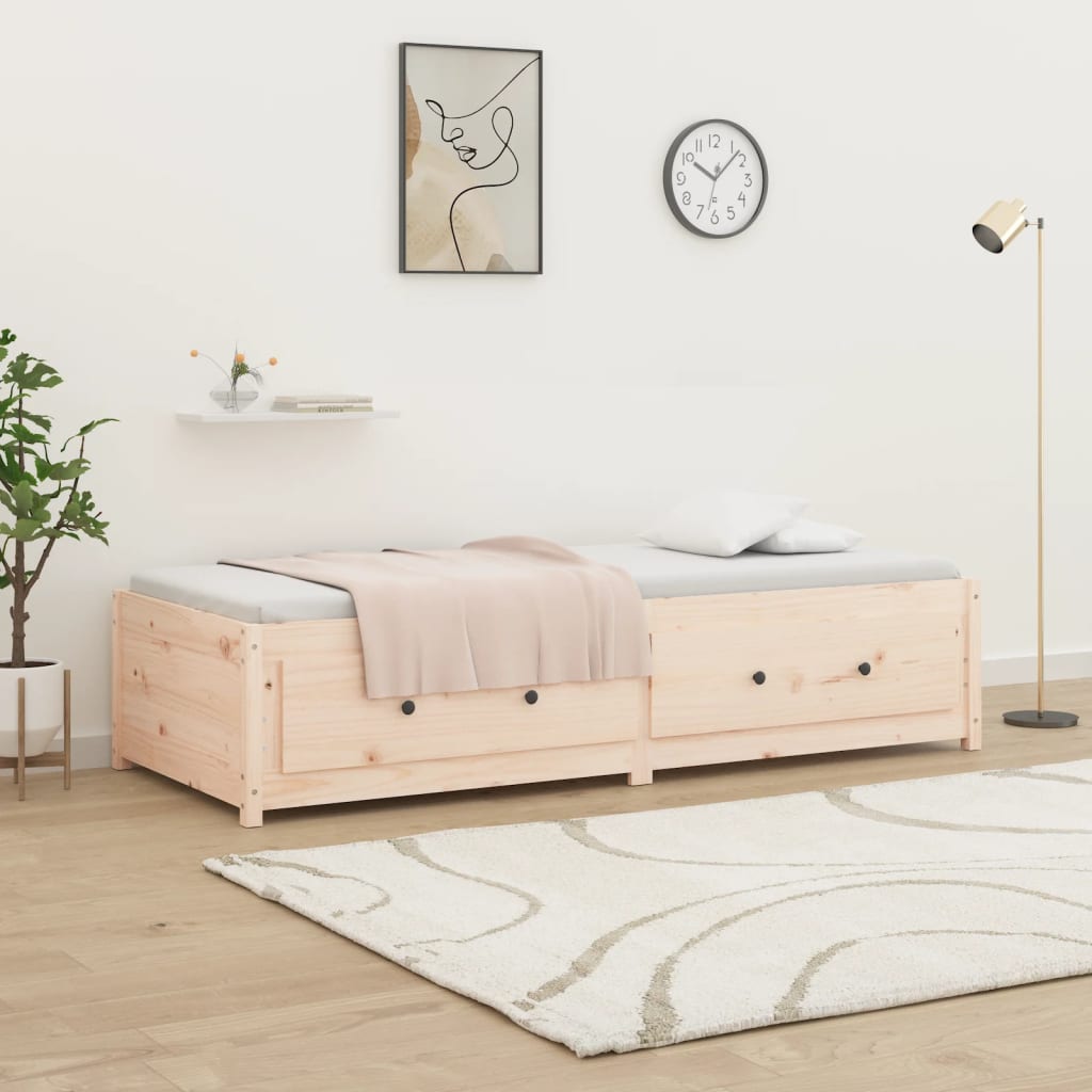 Solid Pine Wood Day Bed Frame 90x190 cm - No Mattress Included