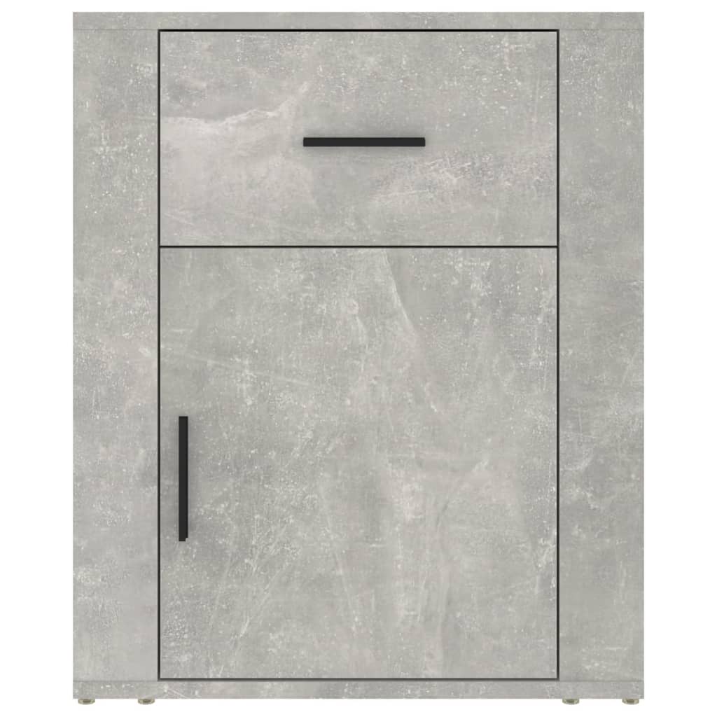 Concrete Grey Bedside Cabinet 50x36x60 cm - Engineered Wood